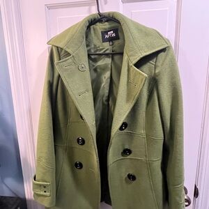Apt. 9 Women's Olive Peacoat